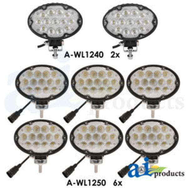 A & I Products Light Kit, LED, 8 Lights 0" x0" x0" A-WL9697KT